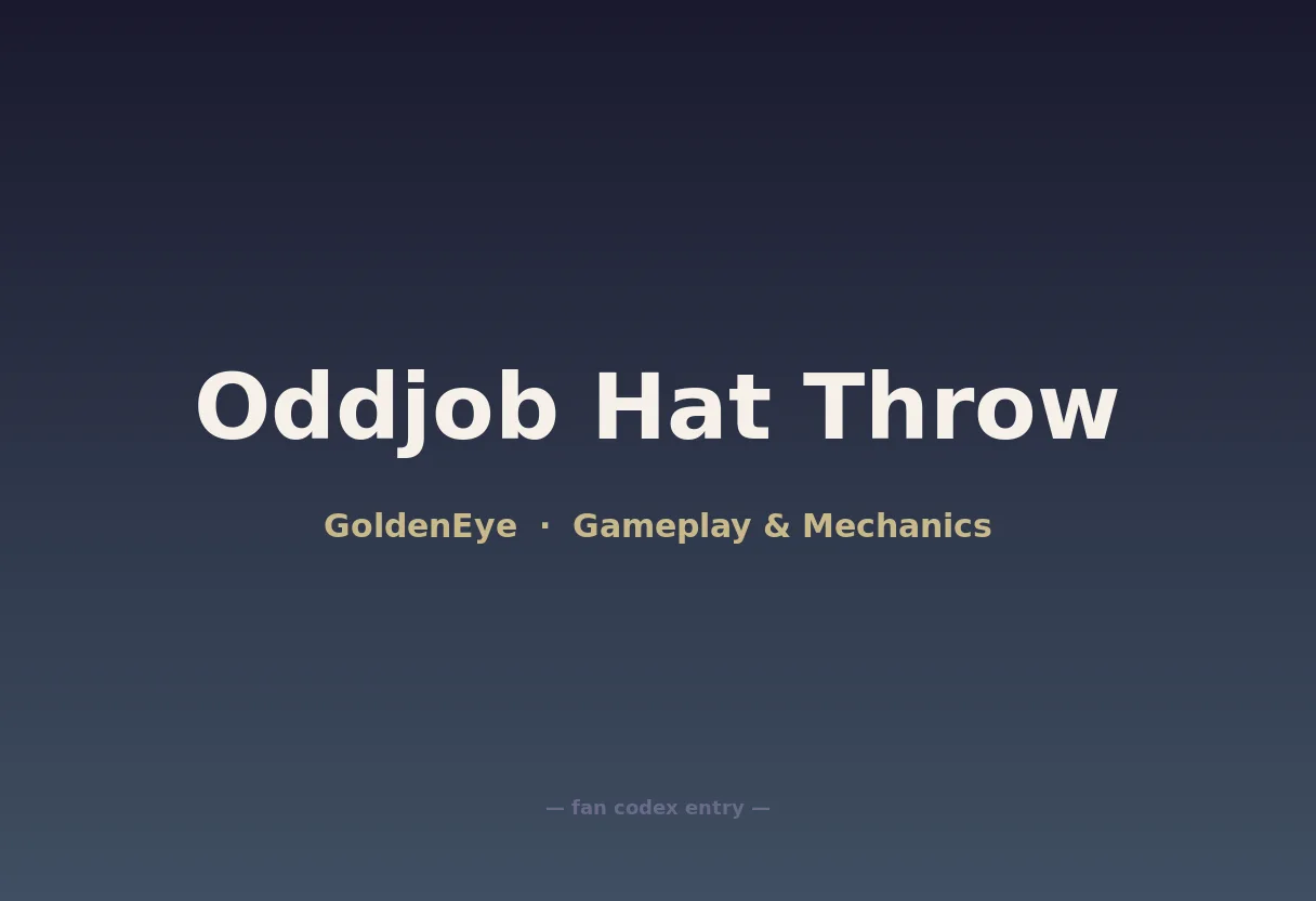 Oddjob Hat Throw